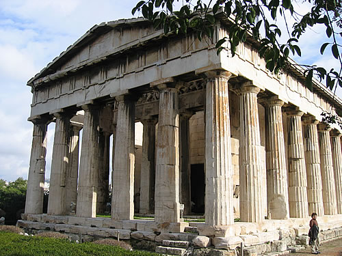 Der Hephaistos-Tempel, einer der besterhaltenen Tempel Griechenlands
