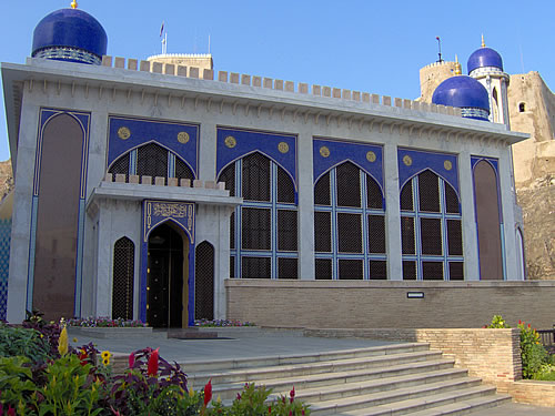 Eine verträumte Moschee in Muscat im Oman