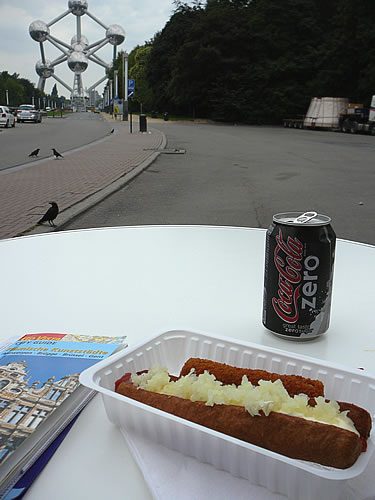 Fast Food an einem belgischen Frittenstand