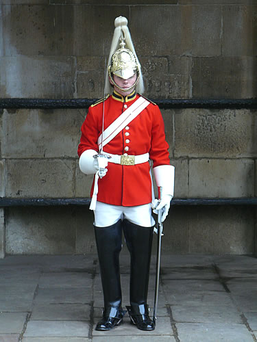 Ein Londoner Horse Guard
