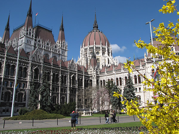 Das Parlamentsgebäude in Budapest
